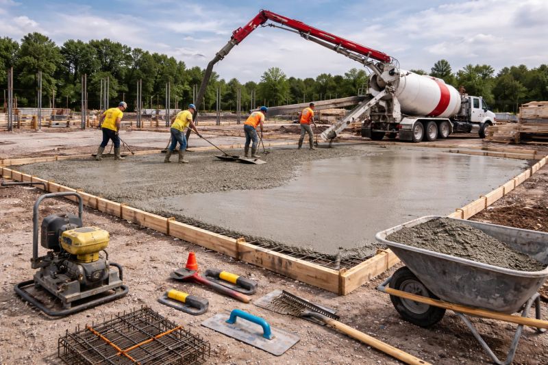 Commercial Slab Installation in Hillsboro, GA