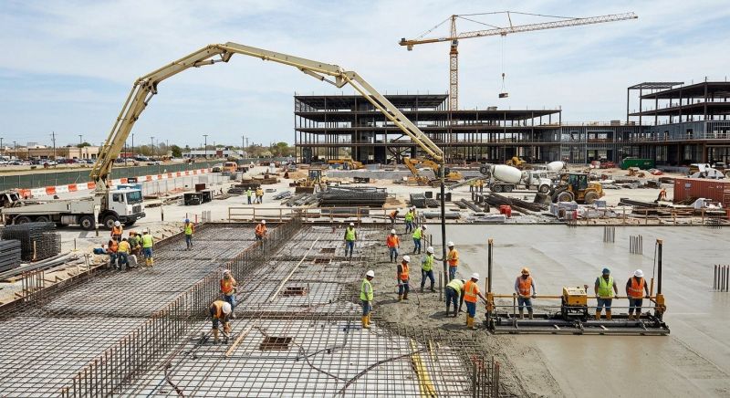 Commercial Slab Installation in Houston County, GA