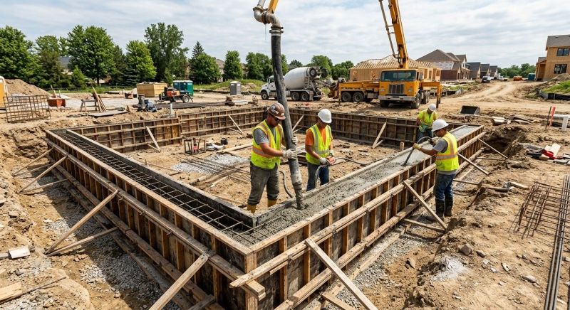 Foundation Wall Pouring in Macon, GA